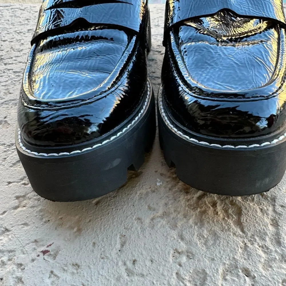Franco Balin Lug Sole Penny Loafer EUC SZ 8.5